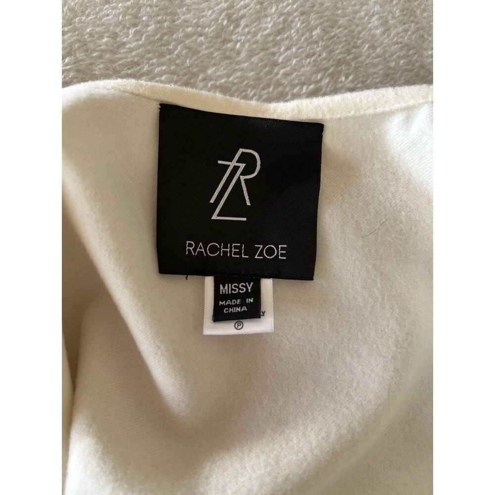 Rachel Zoe Women's Missy Fringed Cream Shawl Wrap - Picture 5 of 6